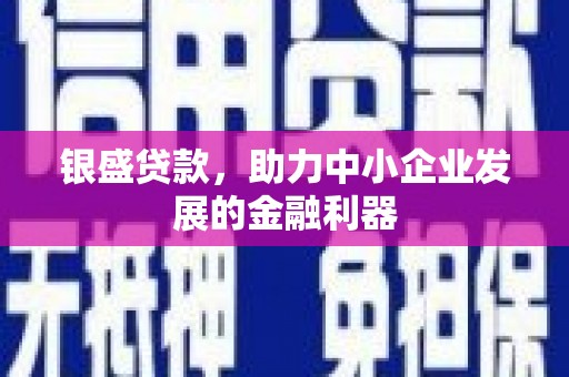 松北银盛贷款，助力中小企业发展的金融利器