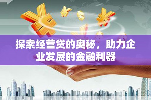 新蔡探索经营贷的奥秘，助力企业发展的金融利器