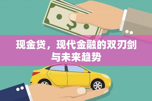 嘉兴现金贷，现代金融的双刃剑与未来趋势