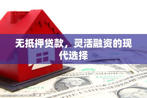 沈丘无抵押贷款，灵活融资的现代选择