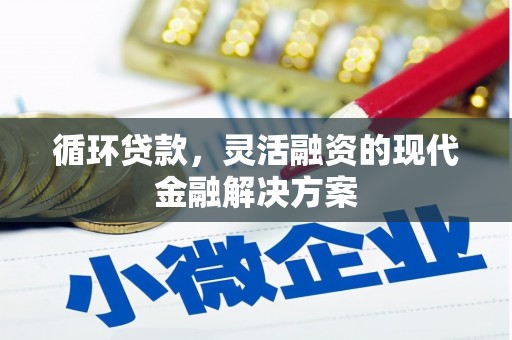 水磨沟循环贷款，灵活融资的现代金融解决方案