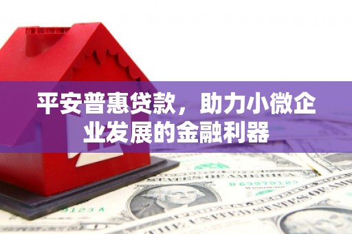 三明平安普惠贷款，助力小微企业发展的金融利器