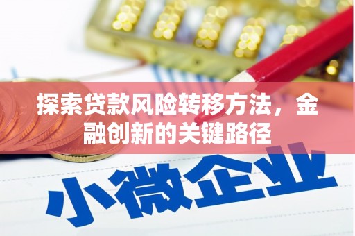 石冈探索贷款风险转移方法，金融创新的关键路径