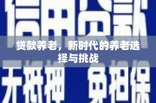 宾县贷款养老，新时代的养老选择与挑战