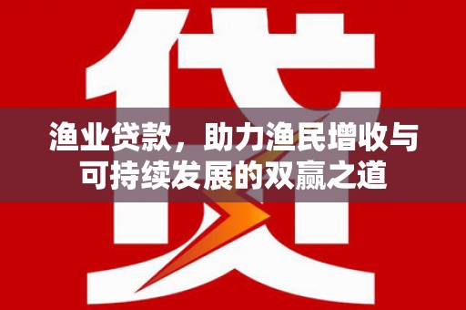 海丰渔业贷款，助力渔民增收与可持续发展的双赢之道