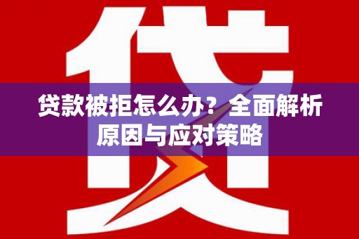 天涯贷款被拒怎么办？全面解析原因与应对策略