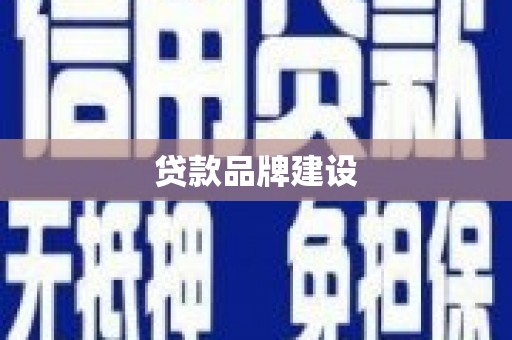 揭东贷款品牌建设